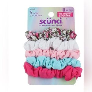 20 Scunci the original scrunchie The Original Hair Scrunchies, Assorted, 5